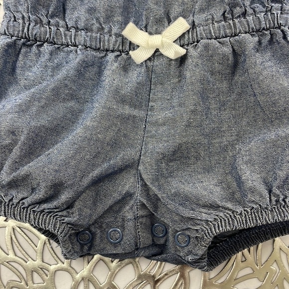Carter’s Onesie/Romper Blue Jean Material Size 9 Months - Picture 2 of 4